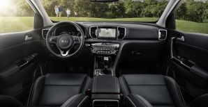 Kia Sportage с отделкой салона в черном цвете